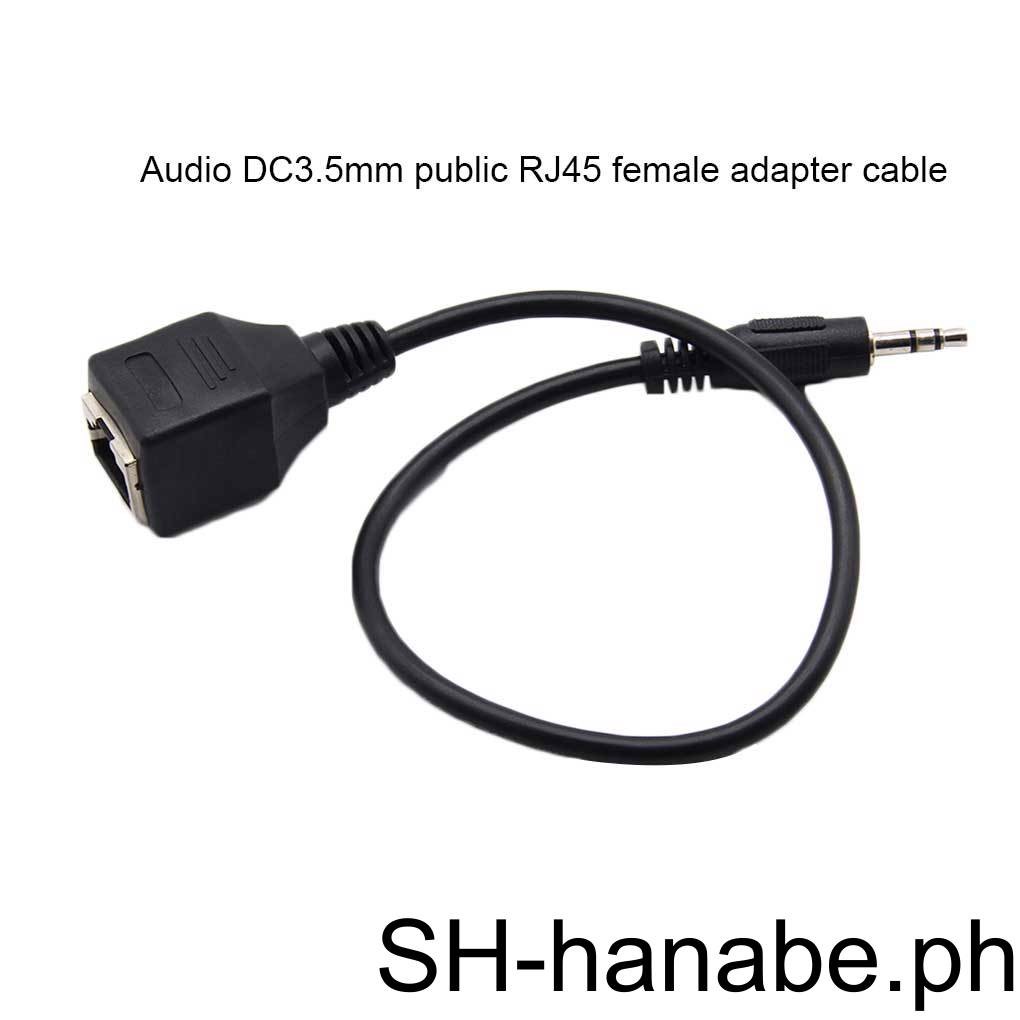 1/2/3 3.5mm Male to RJ45 Female Ethernet LAN Jack Adapter Cable Touch ...