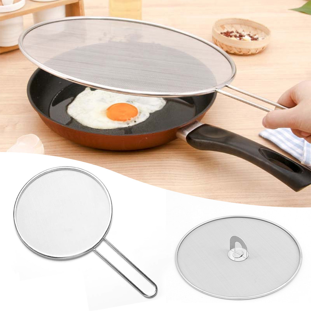 33cm Grease Splatter Screen Guard Stainless Steel Mesh Cover Kitchen ...