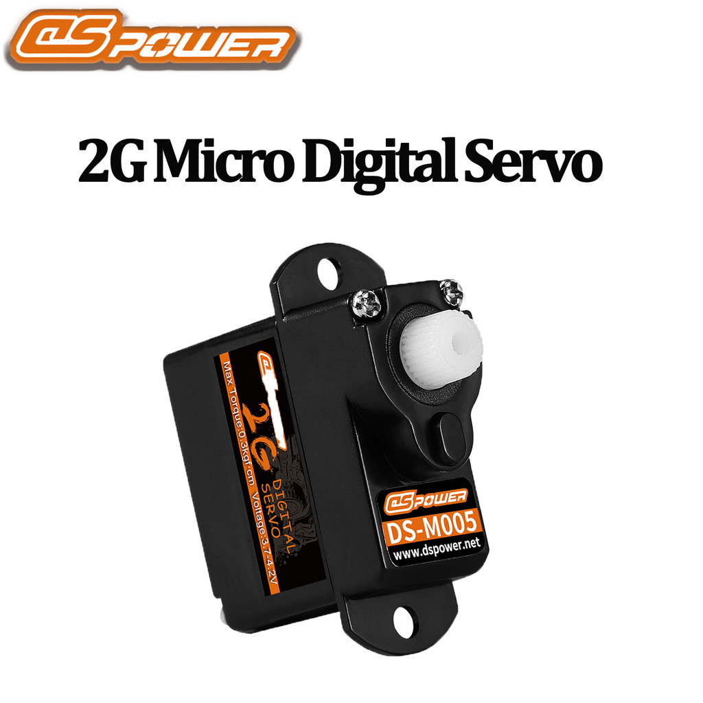 DSPOWER 2g Micro Digital Coreless Servo Plastic Gear JR/JST Plug Mini ...