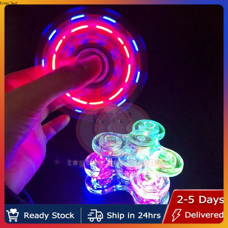 COD LED Light Fidget Spinner Light Fidget Finger Toy Hand Spinner ...