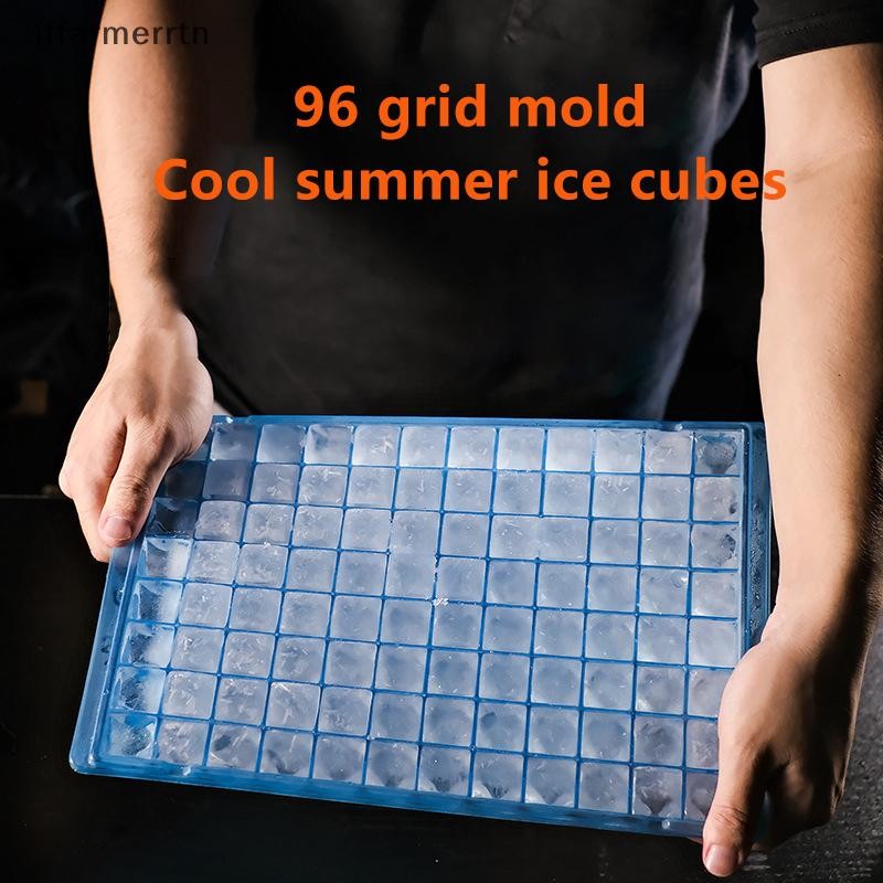 ir 96 Grid PP Ice Tray Ice Cubes Foldable Ice Mold Ice Breaker Ice Grid ...