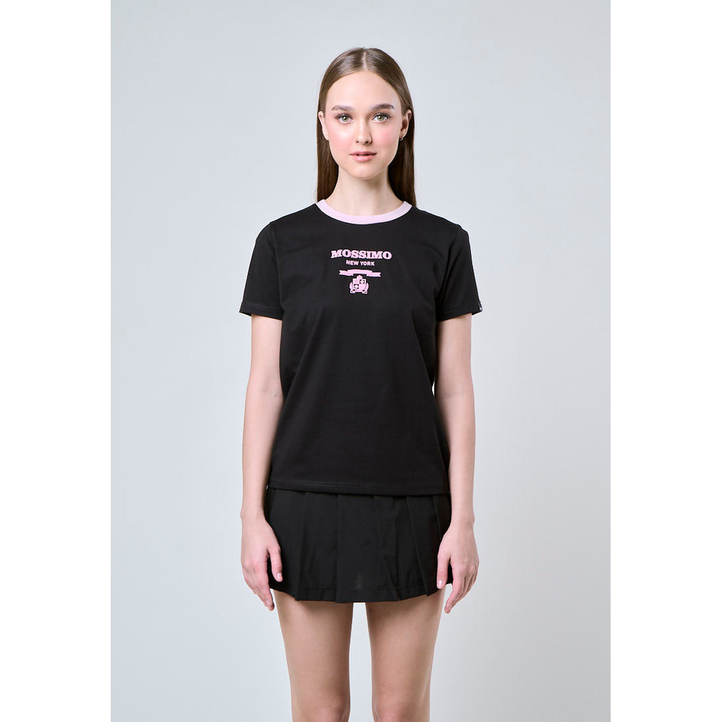 Mossimo Olivia Black Ringer Classic Fit Tee | Shopee Philippines