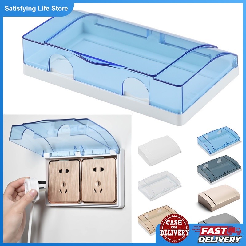 86 Type Socket Protector Waterproof Double Socket Protector Electric ...