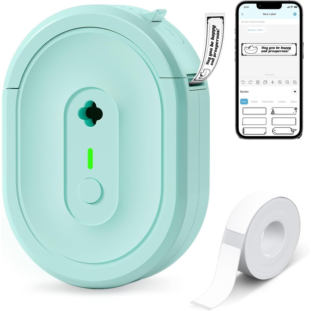 Label Making Machine with Tape, N12 Portable Bluetooth Label Printer ...