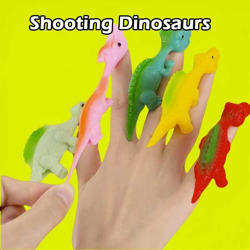 Rubber Finger Prank Flying Fun Finger Dinosaur Toy Novelty Sticky ...