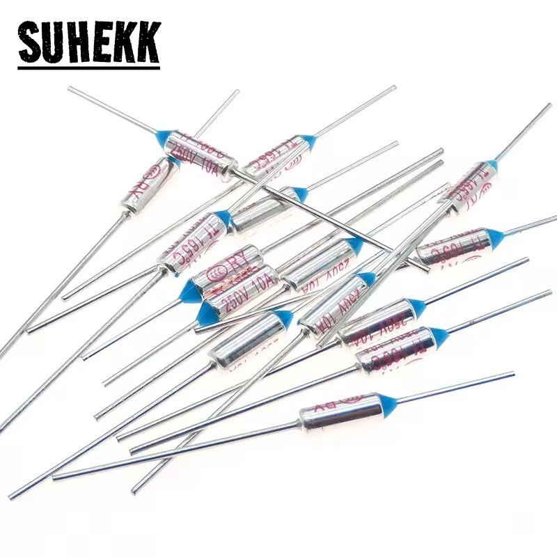 10PCS Temperature RY 10A 250V Tf Thermal Fuse 65C 85C 100C 105C 110C ...