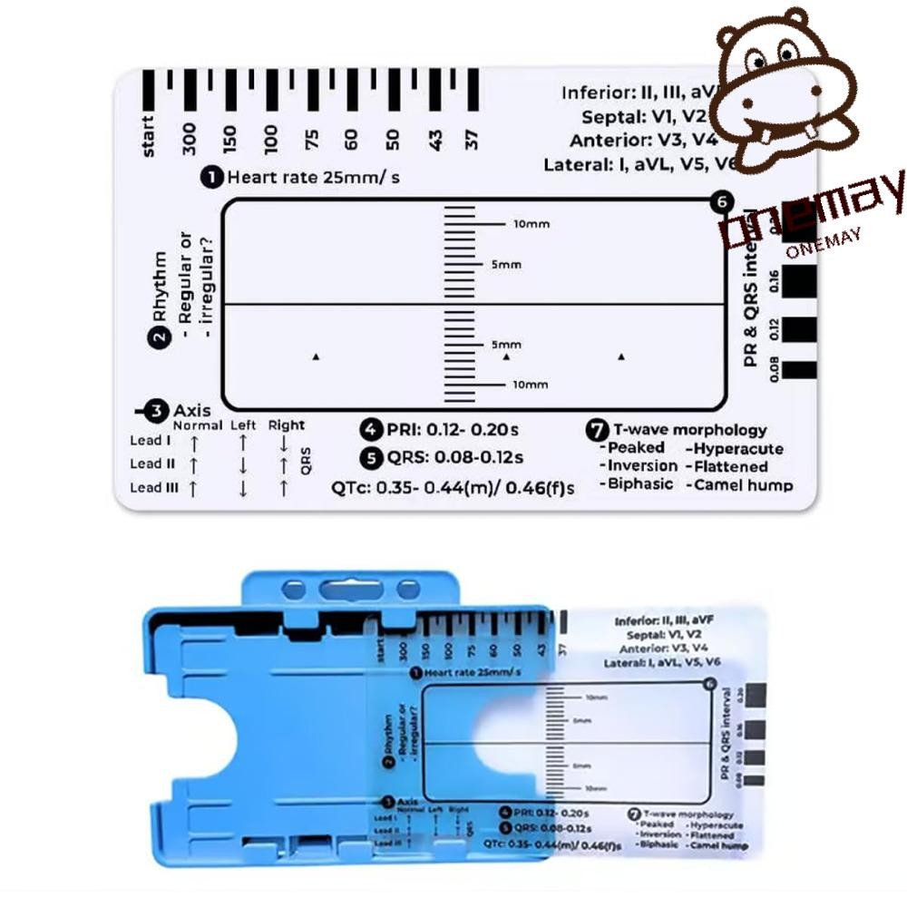 ECG 7 Step Ruler Portable Measuring Ruler Assessment Tool For Ecg