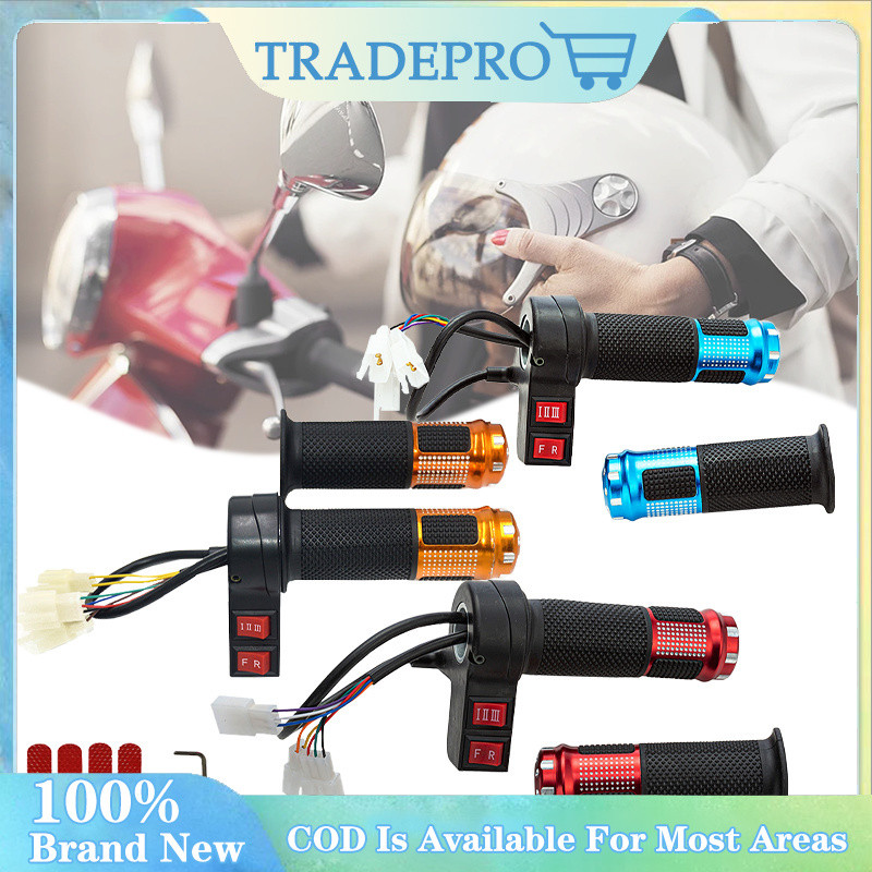 Ebike Throttle With 3 Speed Button Electric Bike Throttle Grip Forward ...