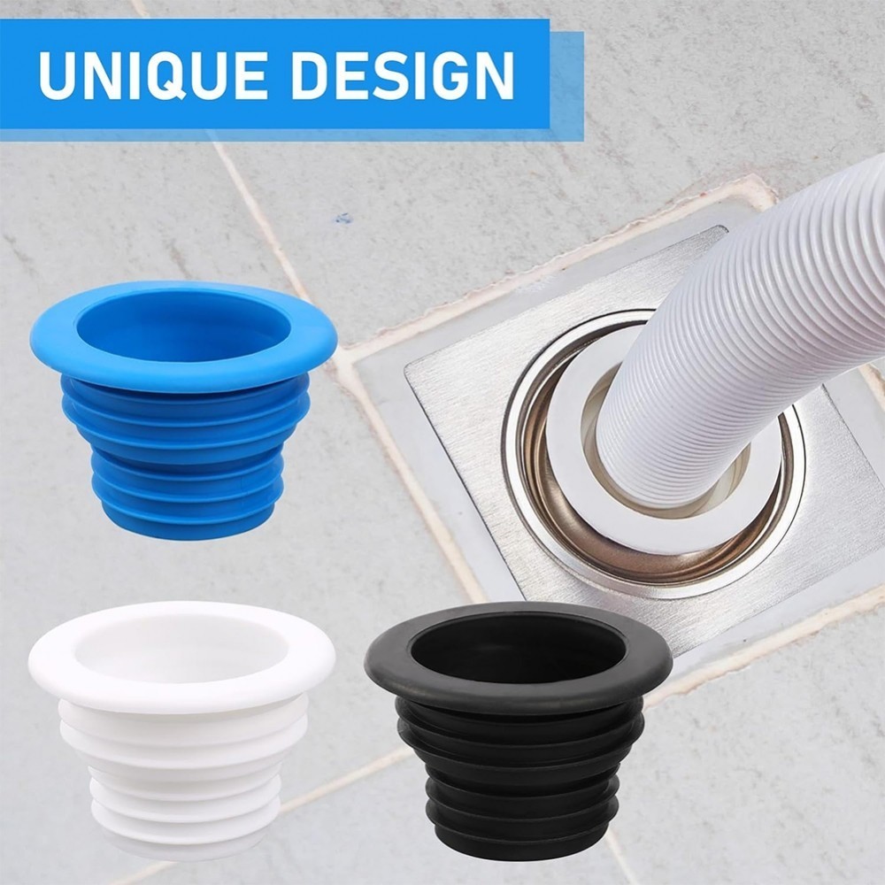 Universal Fit Drain Pipe Sealing Plug Washing Machine Drain Hose Holder