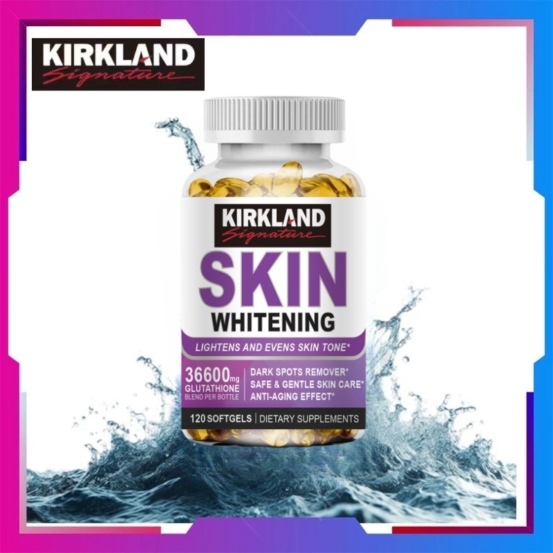KIRK Glutathione Whitening Capsule For Skin Whitening, Anti-aging, Immune  System, Detoxification
