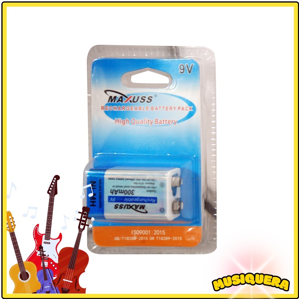 Maxuss Batteries 9V rechargeable batteries | Shopee Philippines
