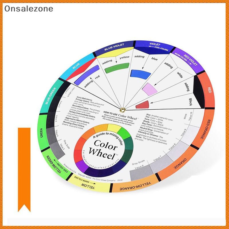 ONPH Professional Paper Card Design Color Mixing Wheel Ink Chart ...