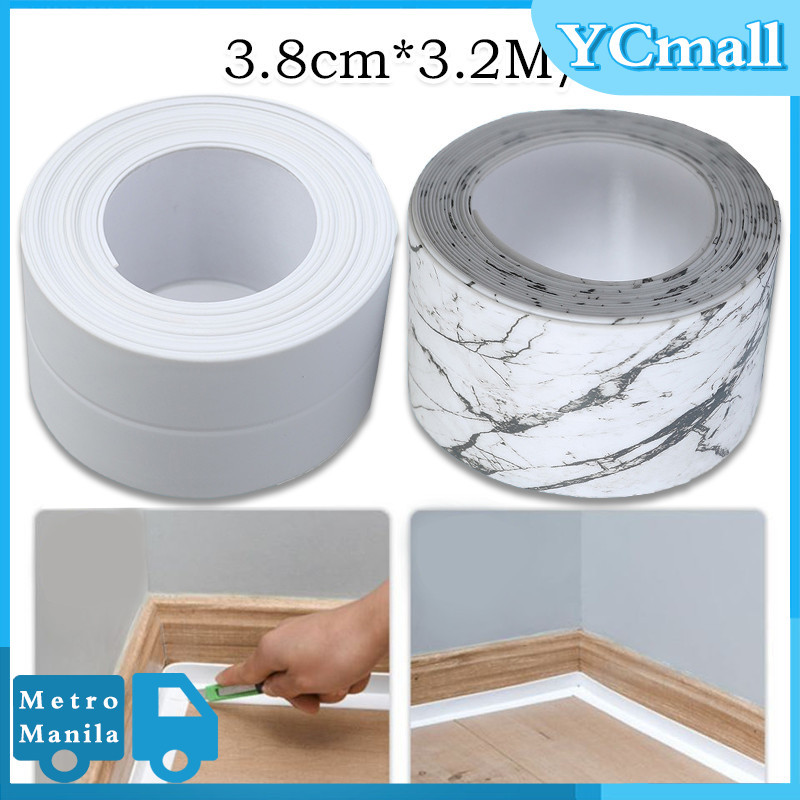 3.2m Pvc Beautiful Seam Sticker Portable Sink Corner Wall Seam Sealing ...
