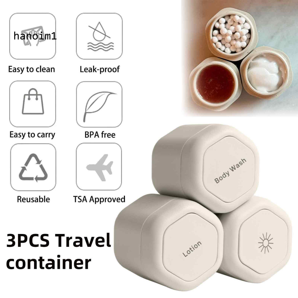 Travel Storage Box Portable Liquid Containers Travel Containers Set for ...