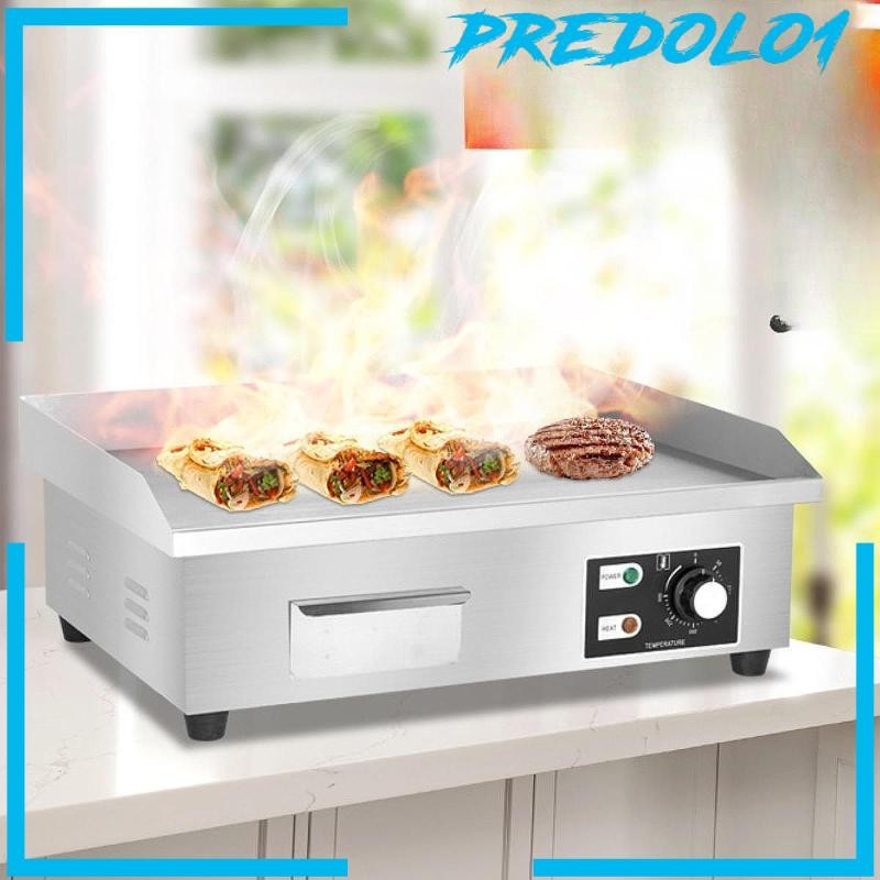 [Predolo1] Electric Griddle Stainless Steel Easy to Clean Teppanyaki