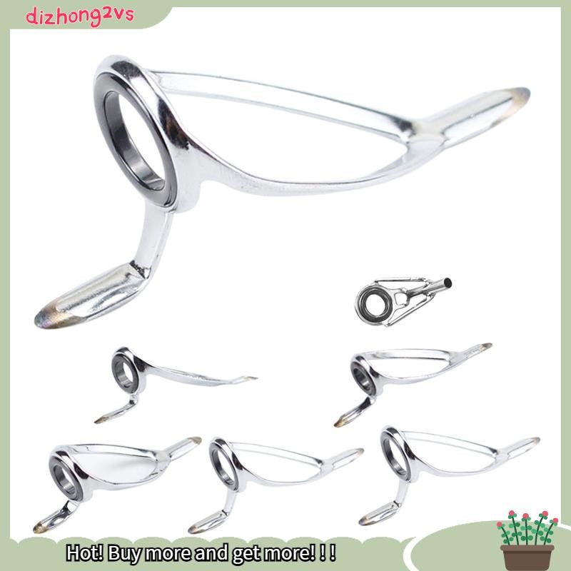 24pcs Fly Fishing Rod Guides Tip Repair DIY Eye S Different Size