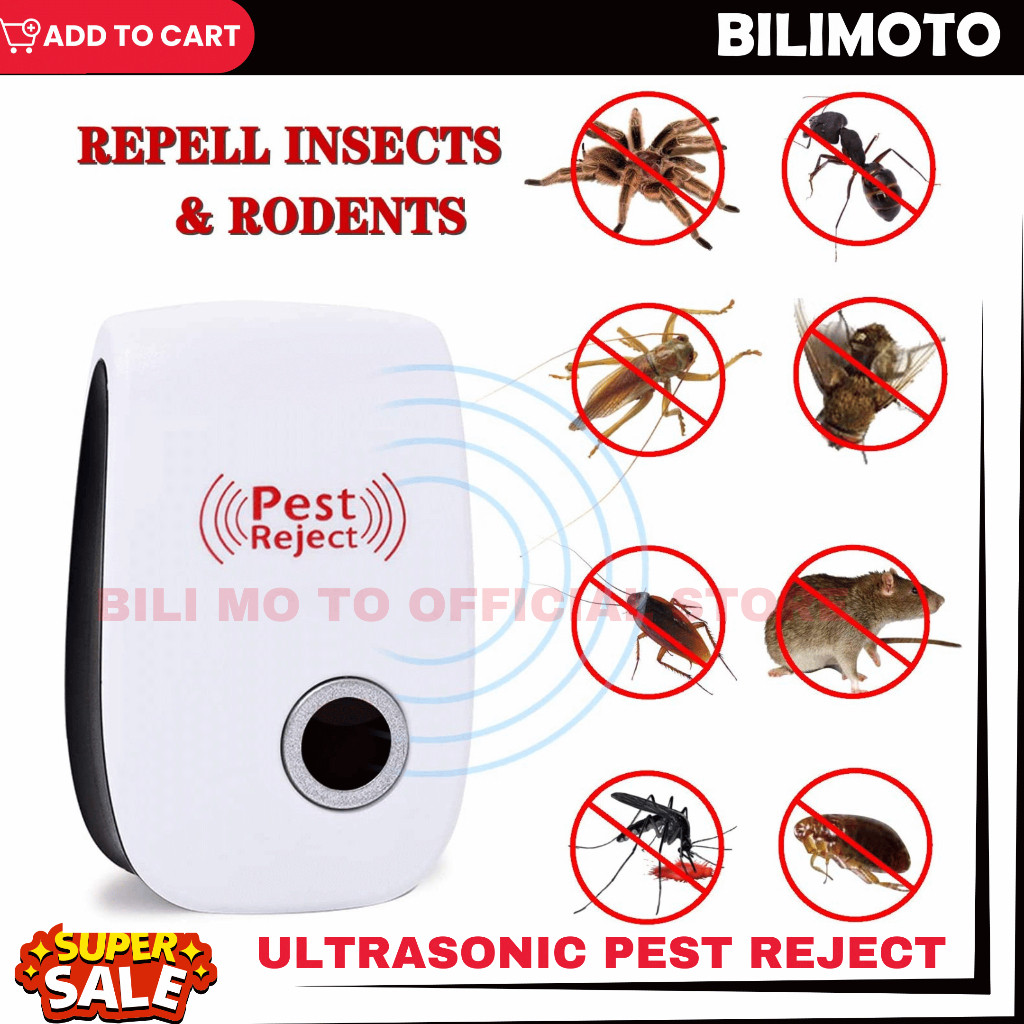 Ultrasonic Pest Control Repeller – Anti-Rat & Mosquito Reject Device ...