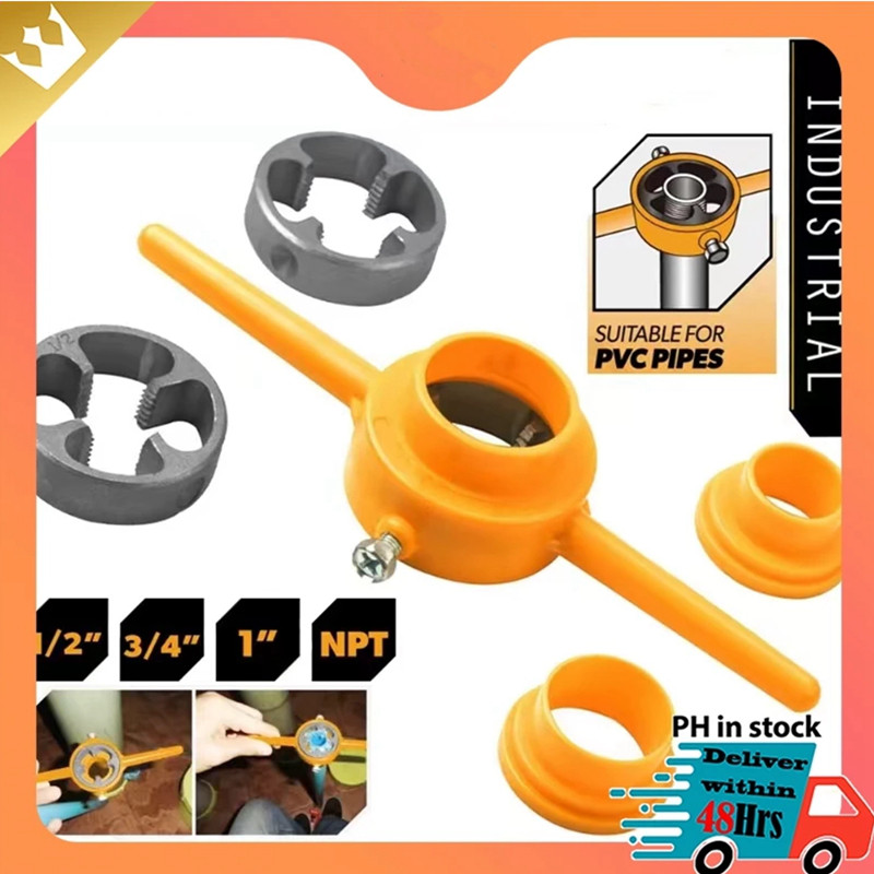 6Pcs/Set Pipe M10 Threading Tool PVC Thread Maker 1/2 3/4 1 Inch Pipe ...