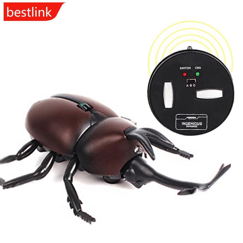 BESTLINK Infrared Lifelike Remote Control Beetle Toys Realistic Rake ...