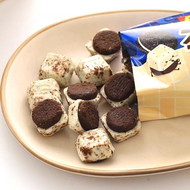 Korea Imported Lotte ABC Chocolate Sandwich Cookies Biscuits Letter ...