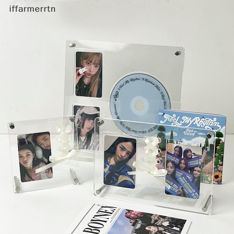ir CD Picture Display Stand Frame Transparent Acrylic Photo Frame ...