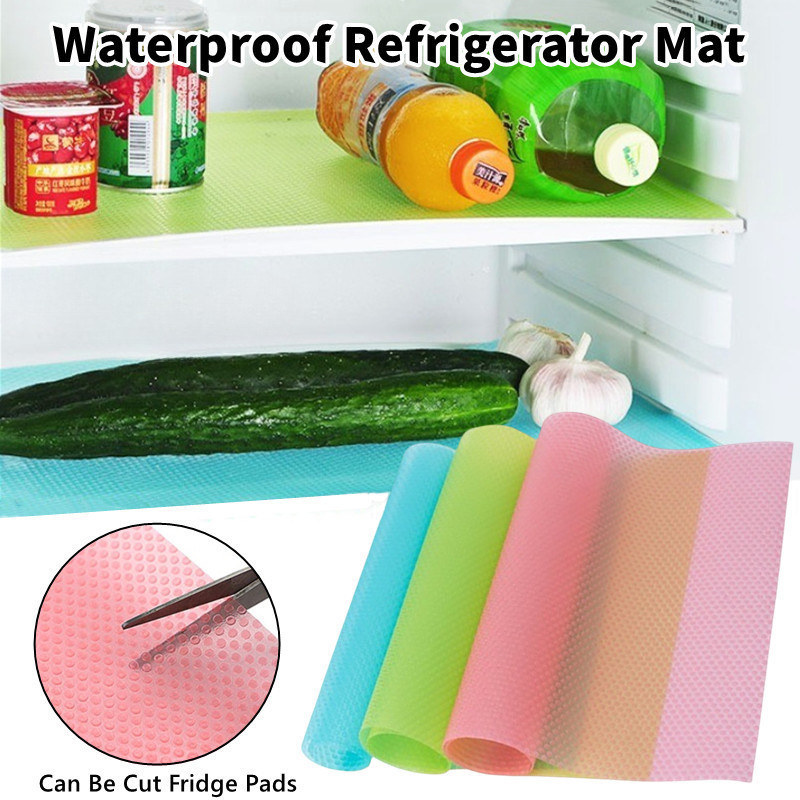 4pcs Multifunction Refrigerator Mat Fridge Anti-fouling Anti Frost ...