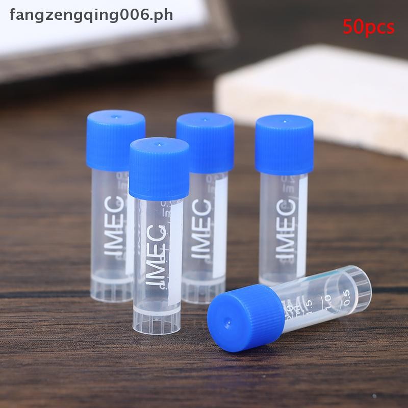 F6PH 50Pcs 1.8ml(2ml) Plastic Graduated Cryovial Plastic Test Tube ...