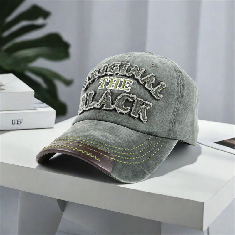 European and American hats, washed baseball caps, women's spring and ...