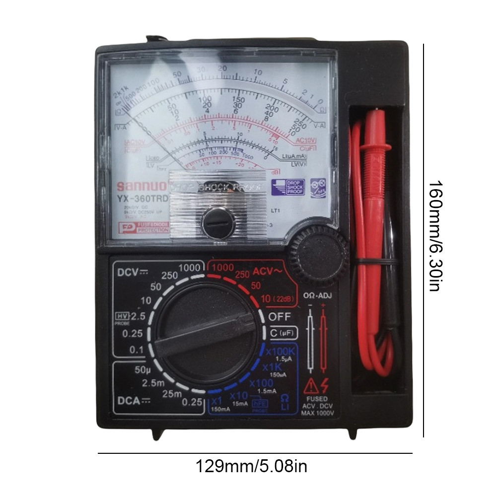 Sanwa YX-360TRD Broadway Analog Multitester with Case and Battery ...