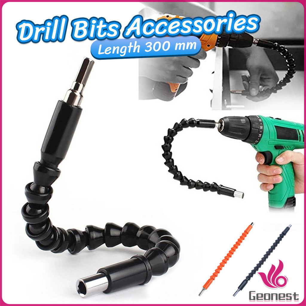 300 mm Snake Drill Bit Screw Driver Extender Universal Snake Flexible ...