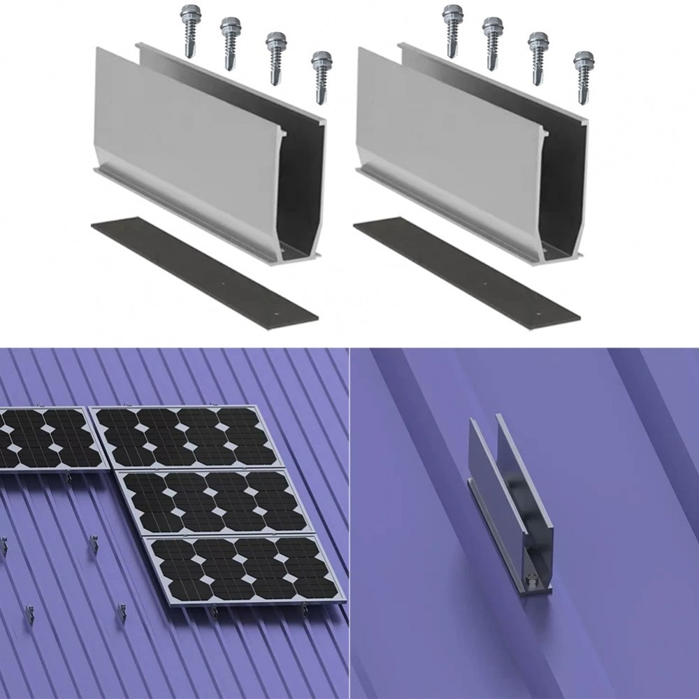 Rail PV System Mounting Rail Replacement Solar Panel Spare Parts ...