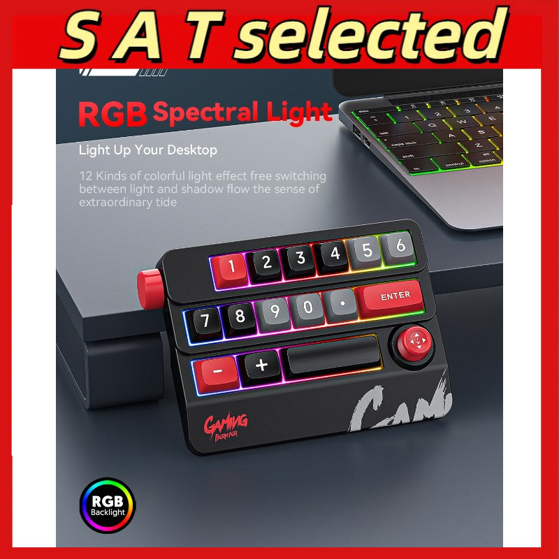 Sat Wired Mechanical Gaming Keyboard Macro Definition Joystick RGB Hot ...