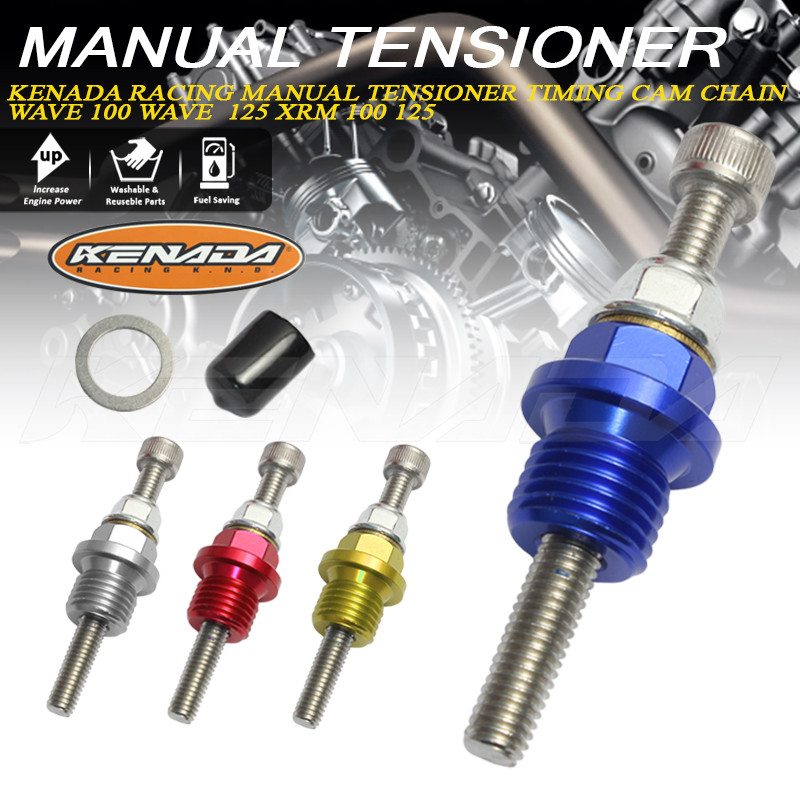 KENADA RACING MANUAL TENSIONER TIMING CAM CHAIN WAVE 100 WAVE 125 XRM ...