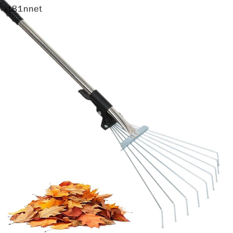 COD RT Garden Rake For Sweeping Leaves, Heavy Duty Retractable Rake For ...