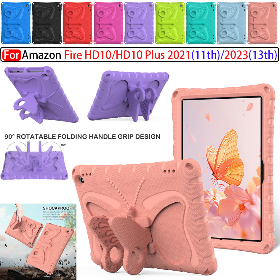 Custodia Child-Friendly Per Amazon Fire HD10/HD10 Plus - Con Manico E Supporto