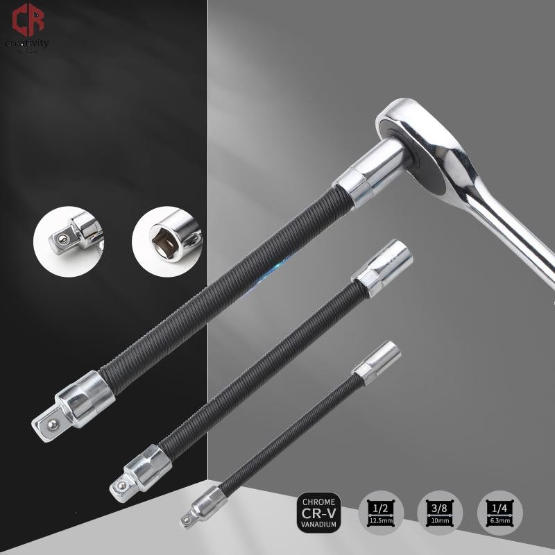 [CR] Flexible Shaft 1/4 3/8 1/2 High Torque Extension Bar Conversion ...