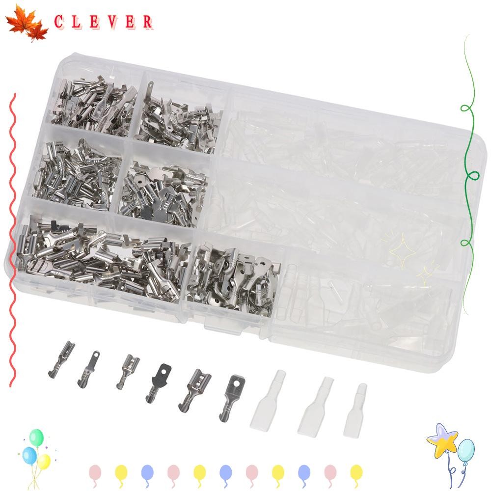 CLEVER 360Pcs Male and Female Spade Connector, Insulated Block Crimp