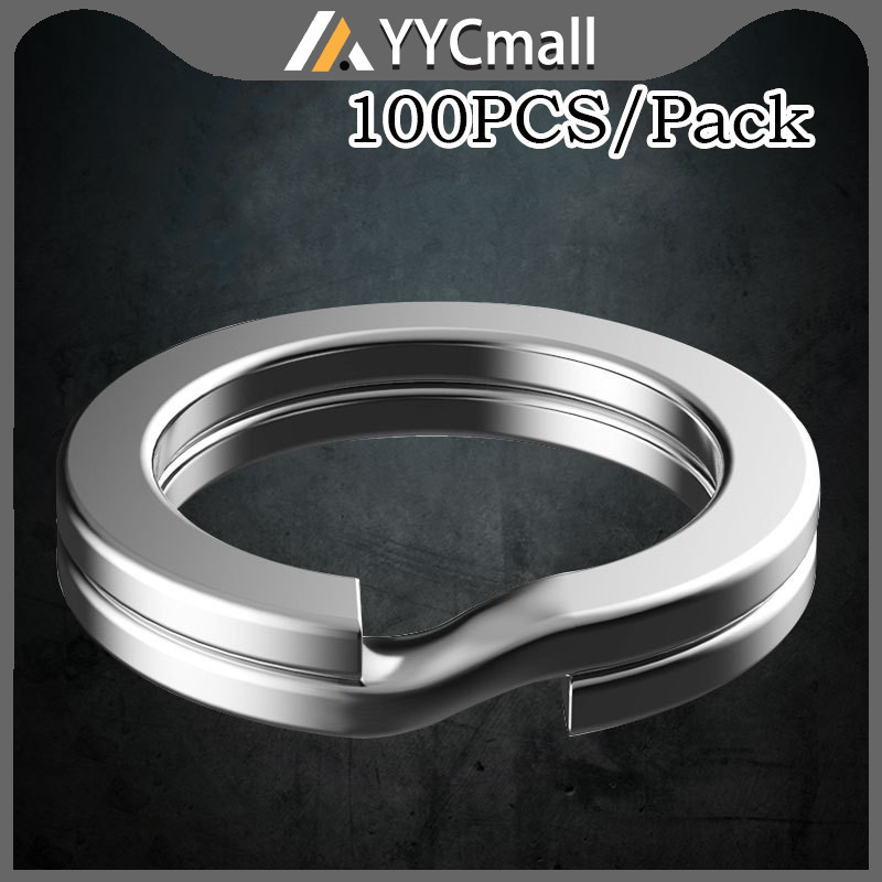 Drop-Shaped Double-Ring 304 Stainless Steel Fishing Lure Split Pear Shaped Connector Fishing Gear Accessories