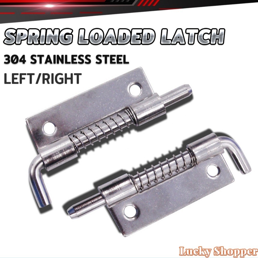 LSP 304 Stainless Steel Loaded Hinge Spring Bolt Barrel Latch Hardware ...