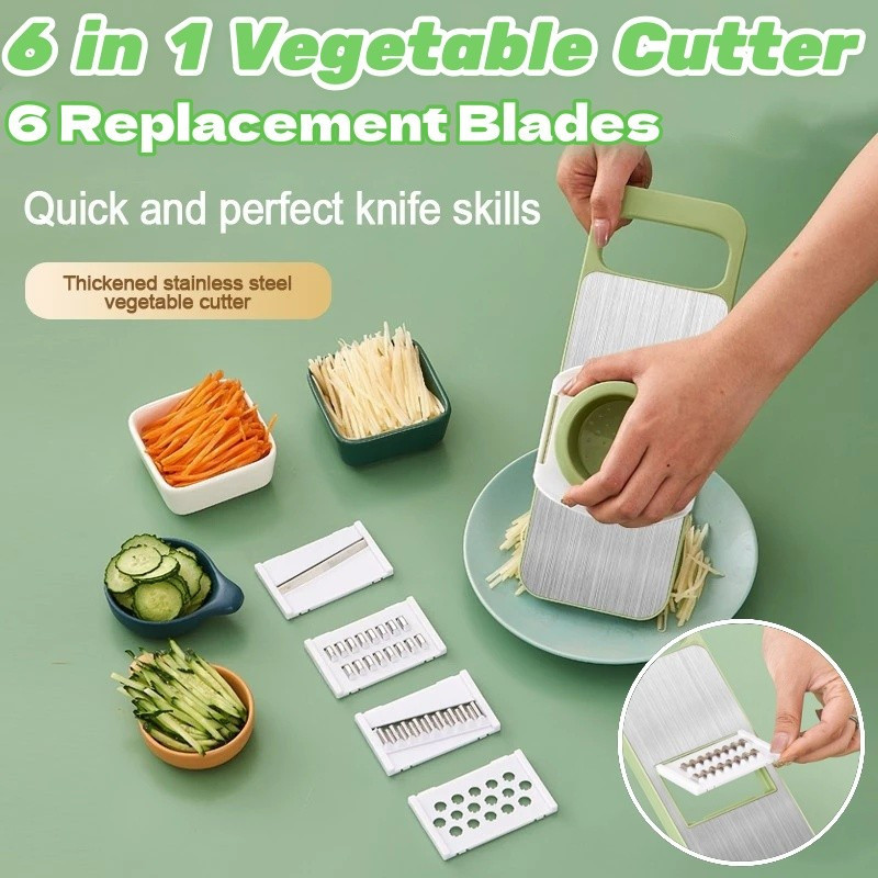 Multifunction 6 in 1 Vegetable Cutter Multi Functional Kitchen Tool ...