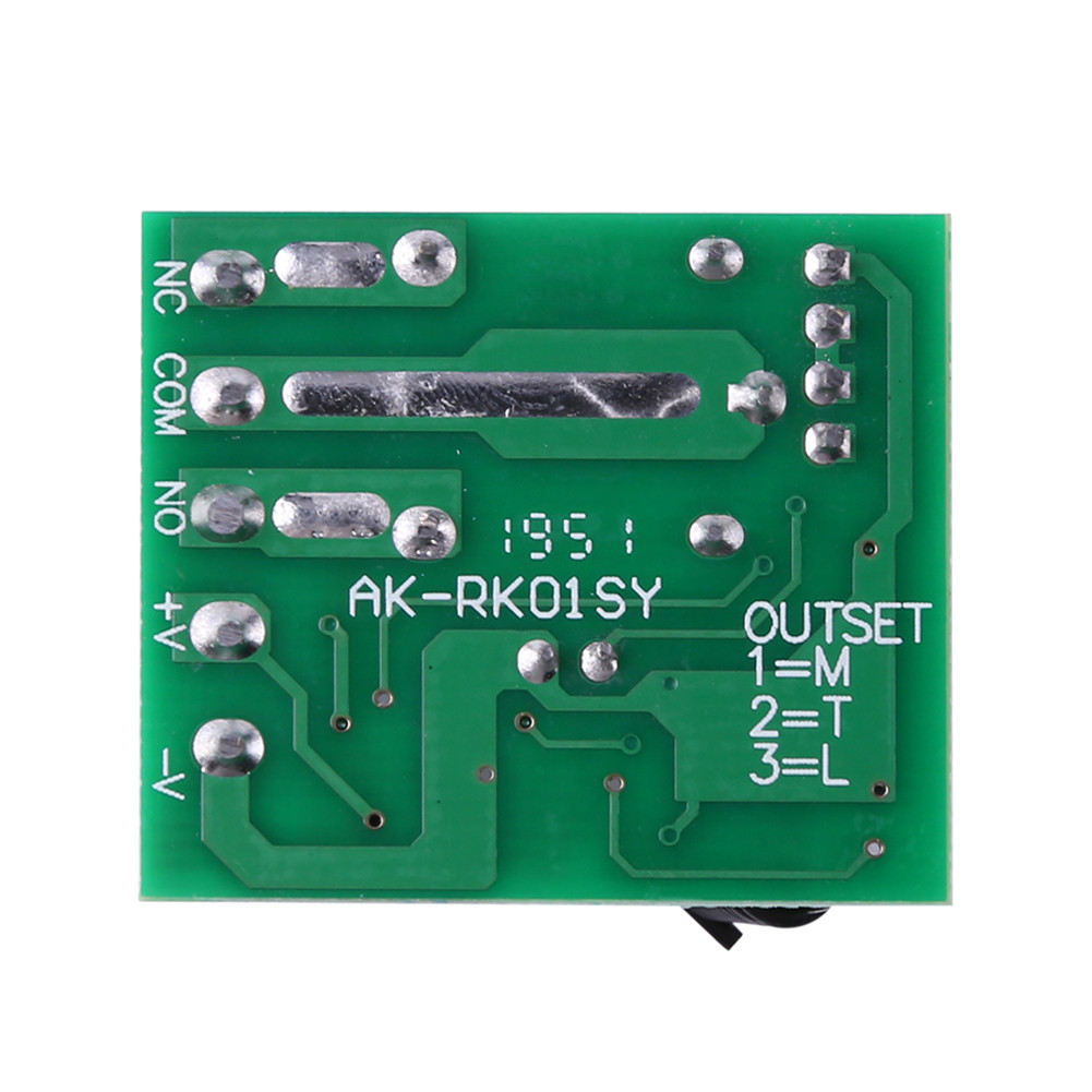 DC 12V 1 CH 433MHz Relay Switch Receiver Module for Garage Door LED