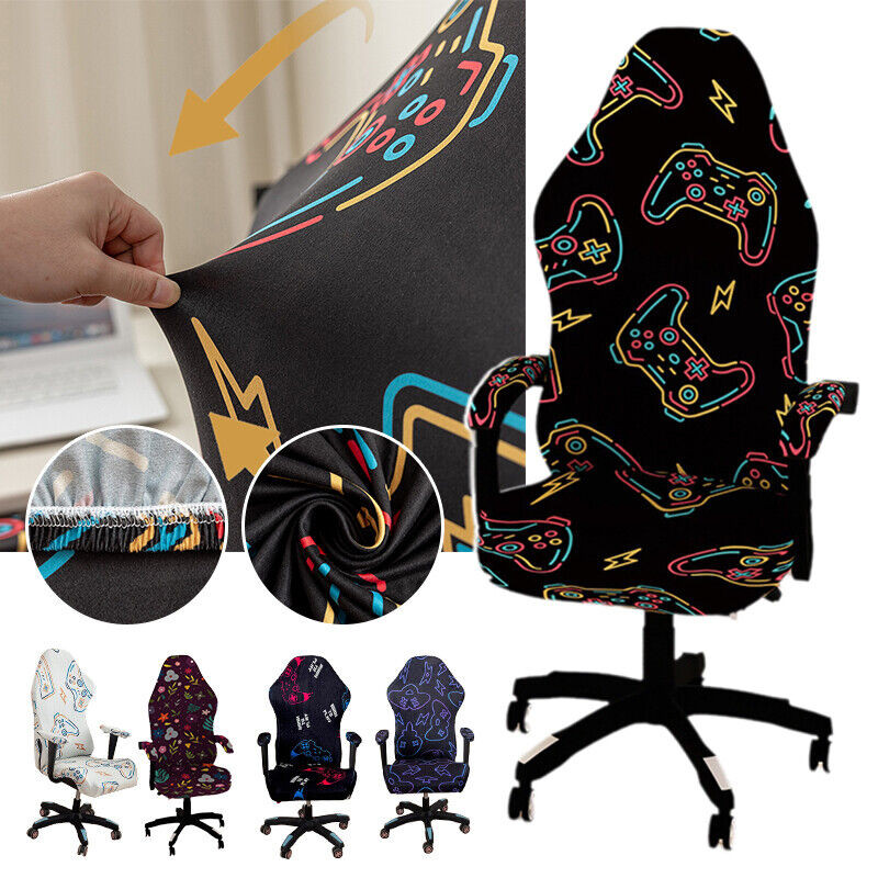 Gaming Chair Cover Armchair Slipcovers Computer Dust Cover Stretch ...