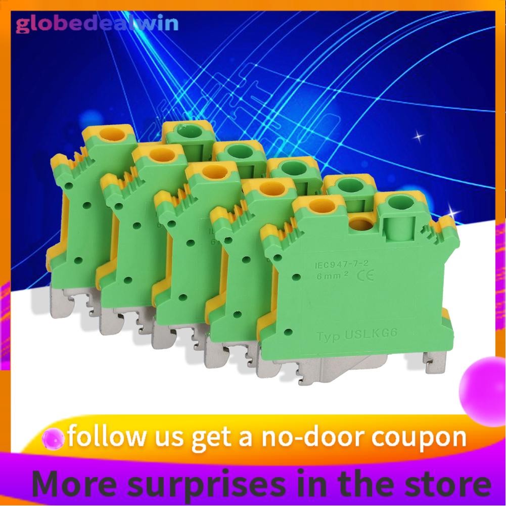 Globedealwin DIN Rail Mount Terminal Terminals Block Universal 37A Good ...