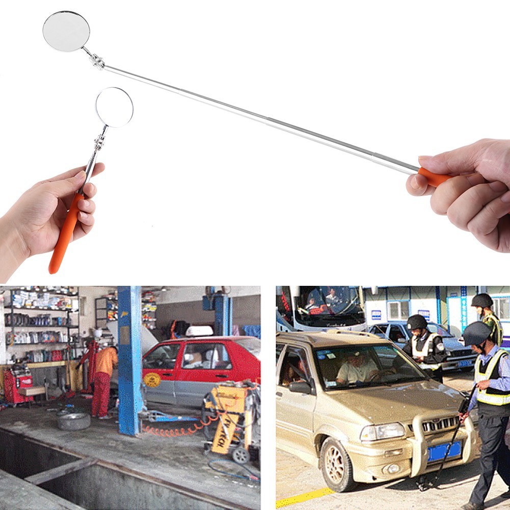 Haichao Telescopic Mirror Car Inspection Extending Detection Round Lens ...