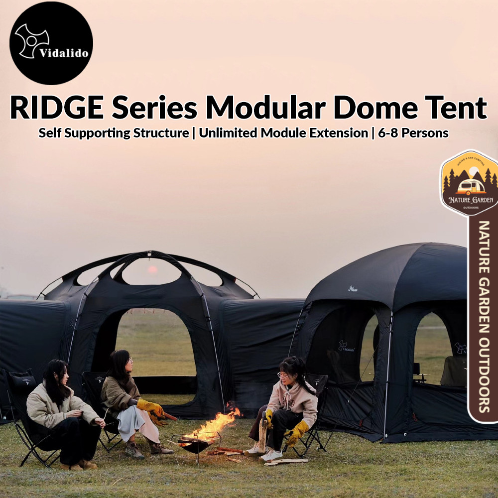 Vidalido RIDGE Series Modular Dome Tent Multiple Setup Geodesic Outdoor ...
