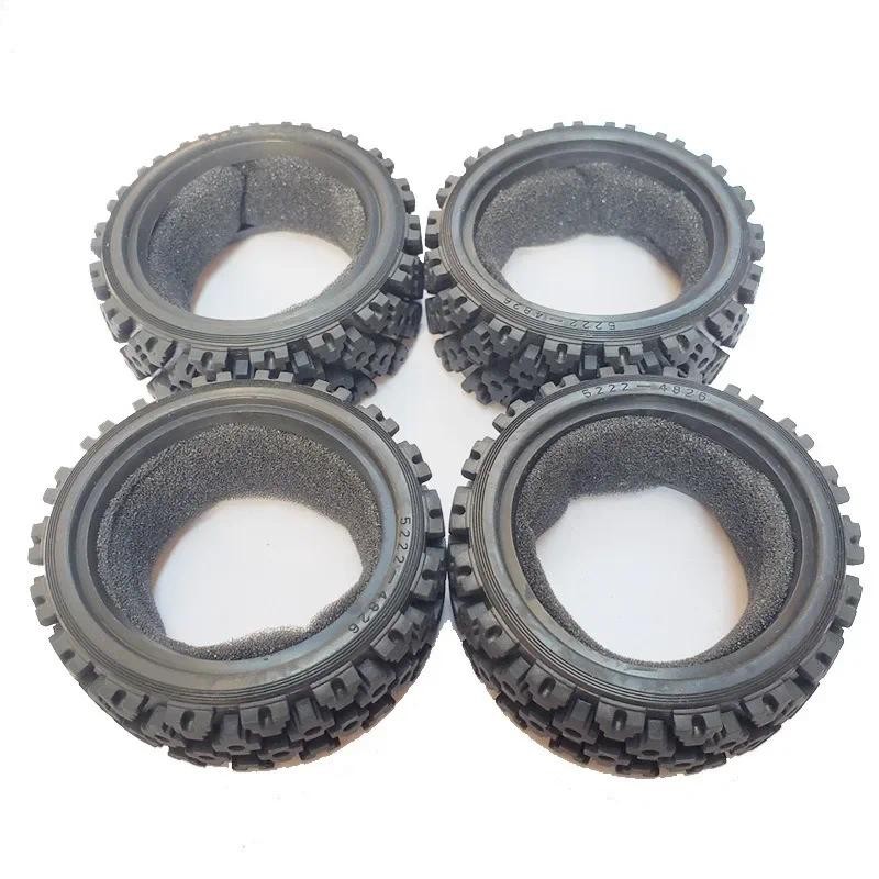 4Pcs 70Mm 1/10 RC Off-Road Buggy Car Rubber Tires Wheel Tyres Front For ...