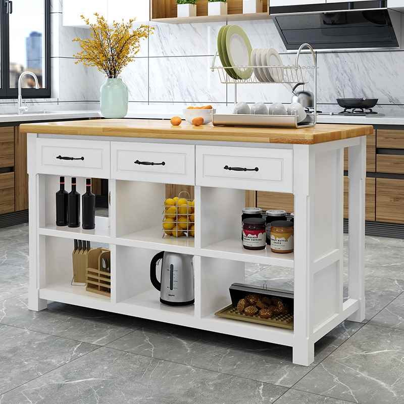 Kitchen Island Workbench Separate Workstation Baking Table Dining Room ...