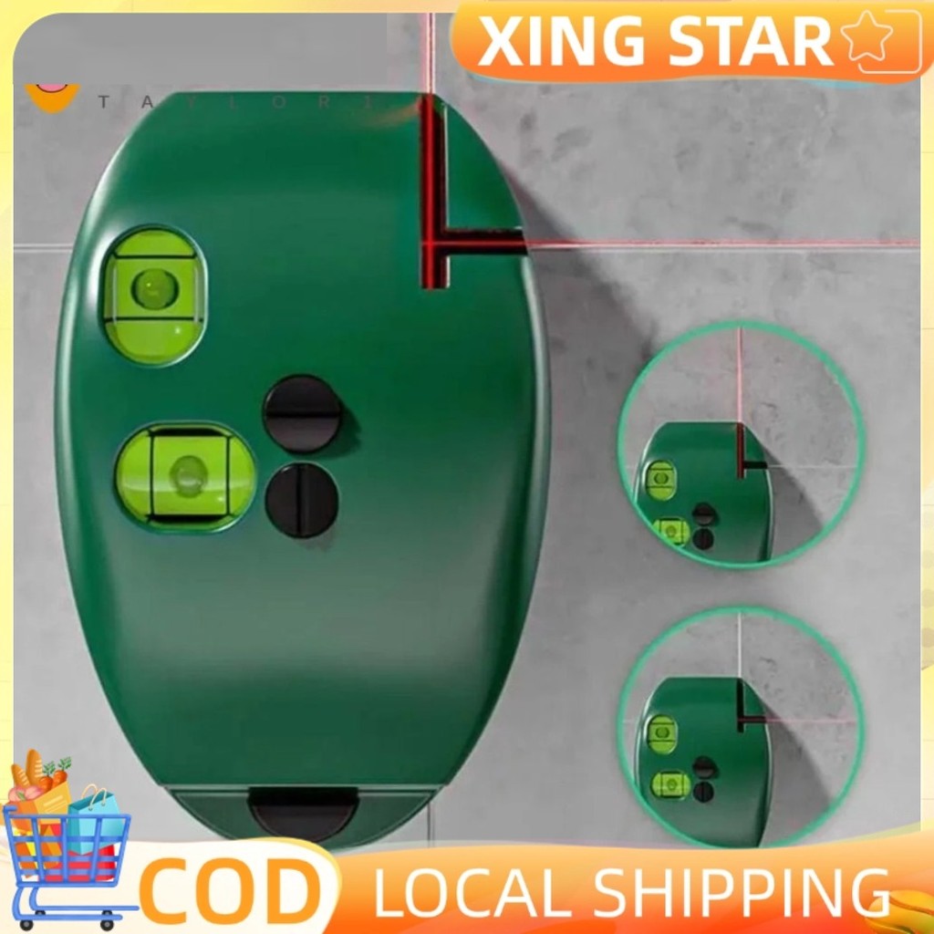 90° Infrared Laser Level Right Angle Vertical Horizontal Bubble Levels ...