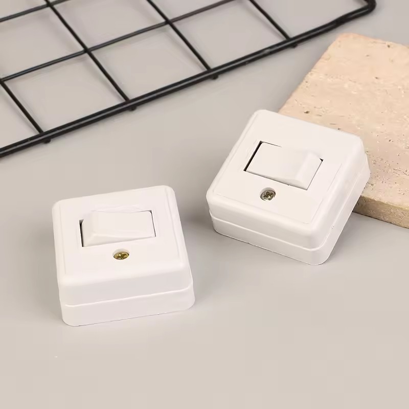 Square Switch surface mounted 1 gang for light 738 with screw | Shopee ...