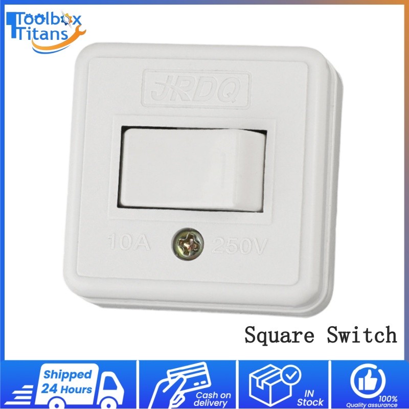 Square Switch surface mounted Snap Switch 10A 250V 1 GANG SNAP SWITCH ...